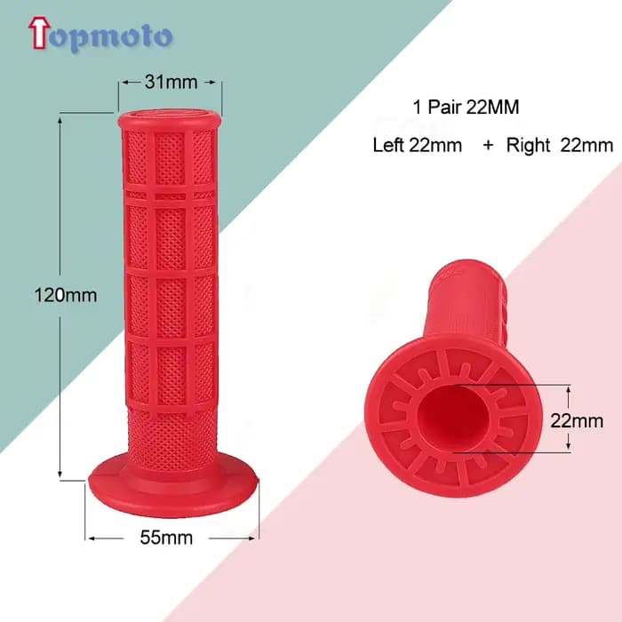 Poignées de barre de main de 22MM pour motos chinoises 50 70 90 110 125 150 200 250cc, accélérateur