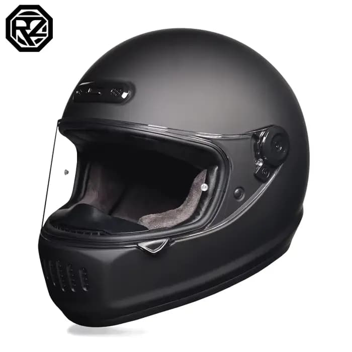 ORZ-Casque de Moto Intégral Rétro pour Course Hors Route, Puzzles DOT