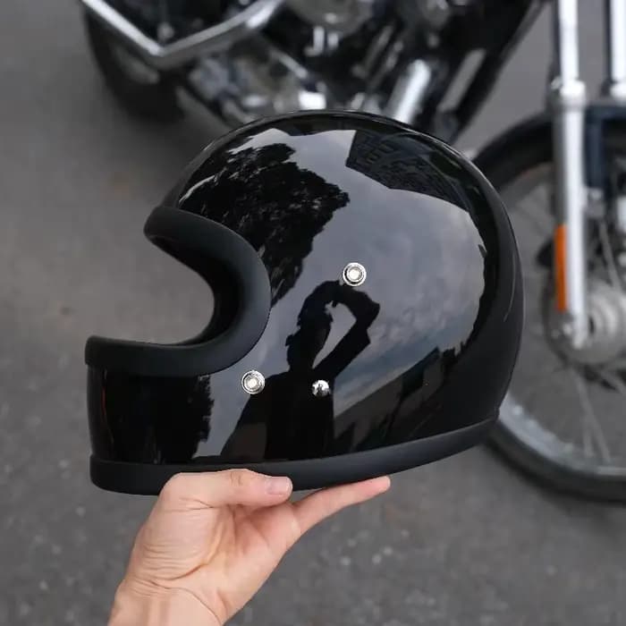 Casque de petit corps rétro chaud adapté pour Harley pour Chopper Cruise moto casque complet Ghost R