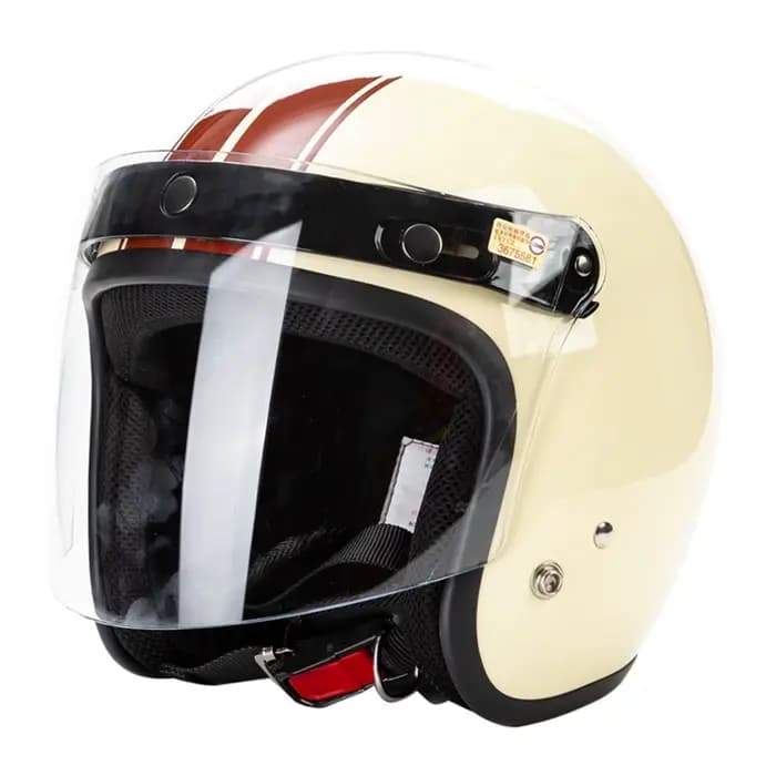 Pare-vent rétro ouvert à 3 boutons-pression, visière de casque, lentille de protection contre le ven