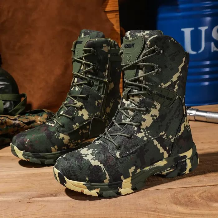 Haute qualité hommes bottes tactiques hommes armée bottes escalade randonnée chaussures militaire Ca