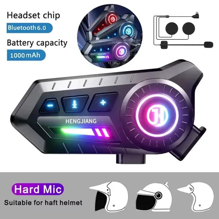 Casque de moto BT 5.0, Kit d'appel mains libres sans fil, stéréo, Anti-interférence, étanche, lecteu