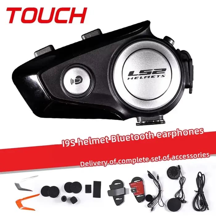 Casque de moto LS2 avec Bluetooth, étanche IPX67, réduction du bruit, interphone pour casque, jusqu'