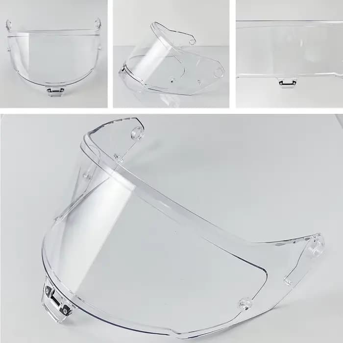 Visière de casque de moto R10 pour Alpinestars Supertech R10, lunettes plaquées argent rouge, lentil