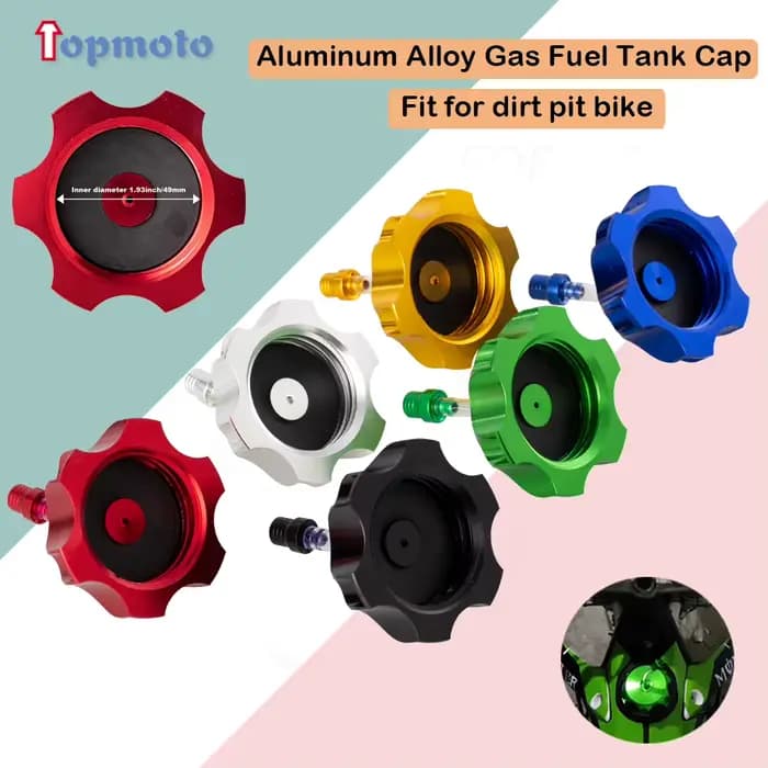 Couvercle de bouchon de réservoir de carburant en aluminium CNC, pour Kayo Bse chinois CRF TTR KLX 1