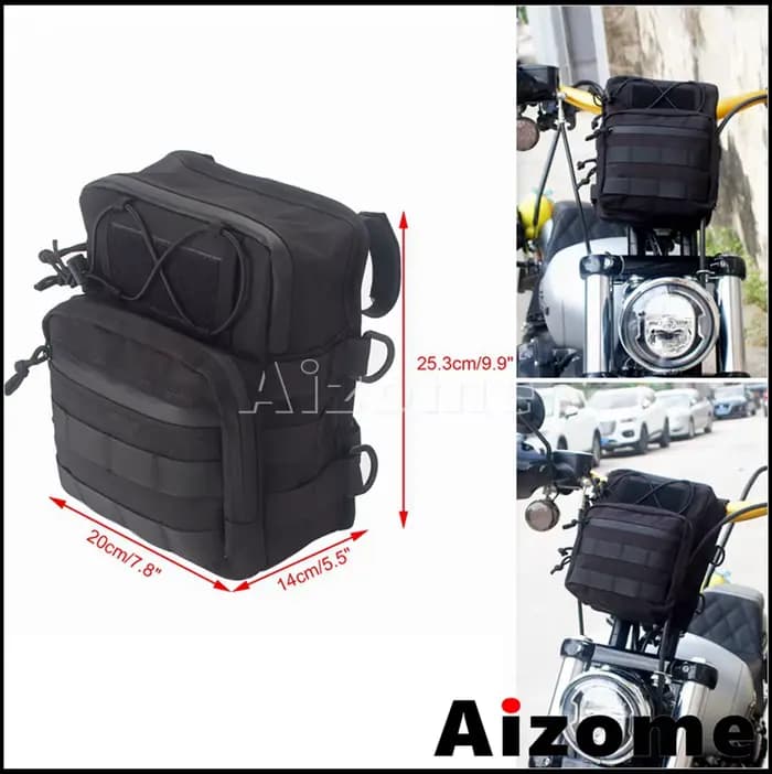 Petit/grand sac de selle d'équitation de rue pour Harley Dyna Sportster Softail sac latéral de moto