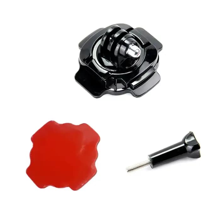 Support de casque rotatif à 360 degrés avec autocollant adhésif 3M pour Gopro Hero 10/9/8/7/6/5, acc