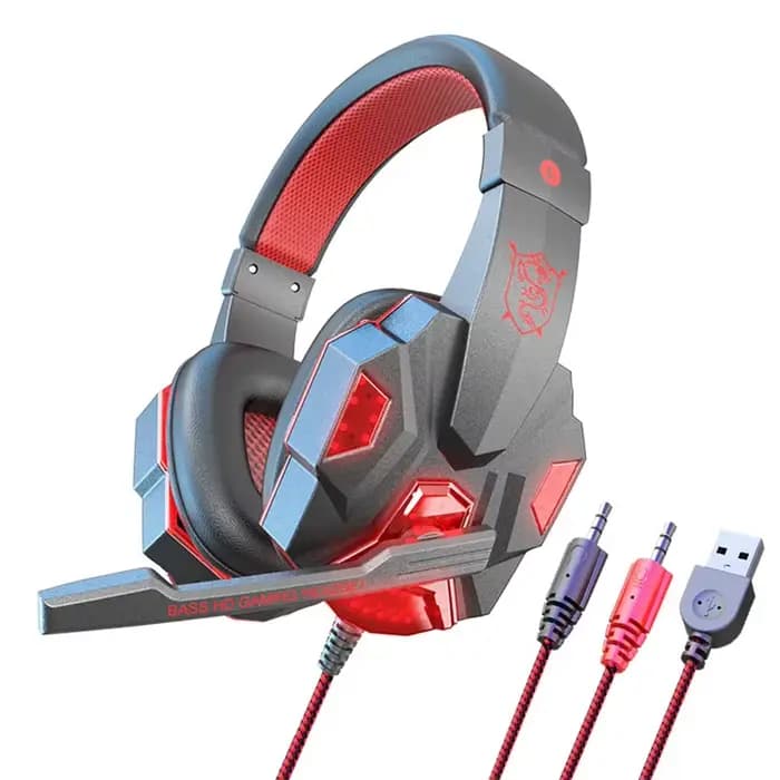 Casque de jeu filaire avec microphone, écouteurs, musique, PS4, Play Station 4, jeux, PC, demandes d