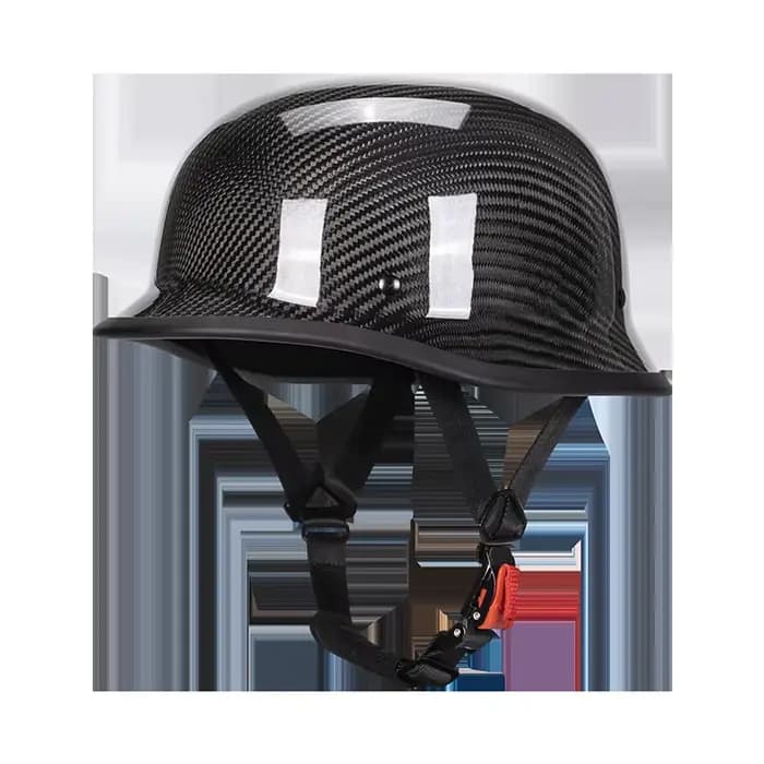 Casque de soldat allemand forgé en Fiber de carbone, demi-casque de croisière Vintage pour hommes, c