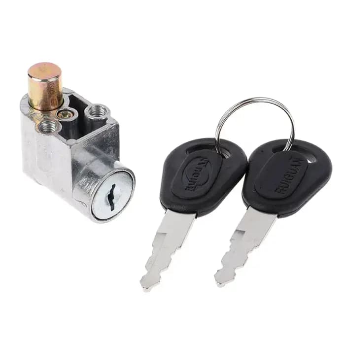 Nouveau Pack de sécurité de batterie, serrure de boîte avec 2 clés, serrure d'allumage en métal pour