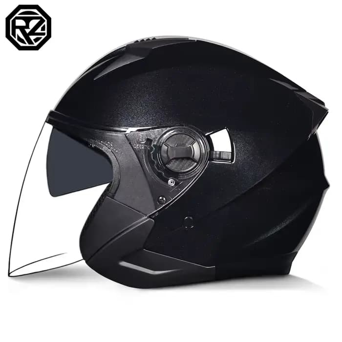 Orz-705 demi-casque rétro hommes et femmes double lentille casque de vélo électrique pédale couvertu