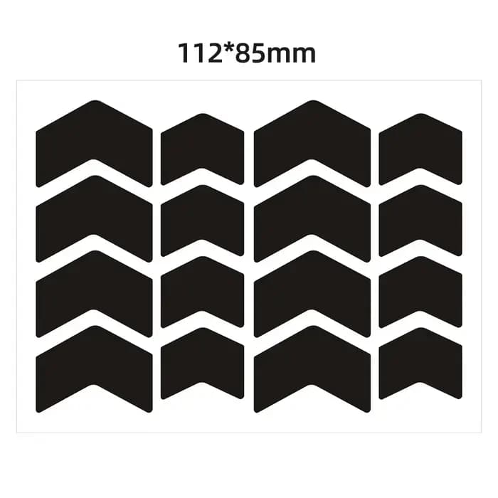 Autocollants noirs invisibles pour casques, film de coulée, style flèche, ruban de coulée pour moto,