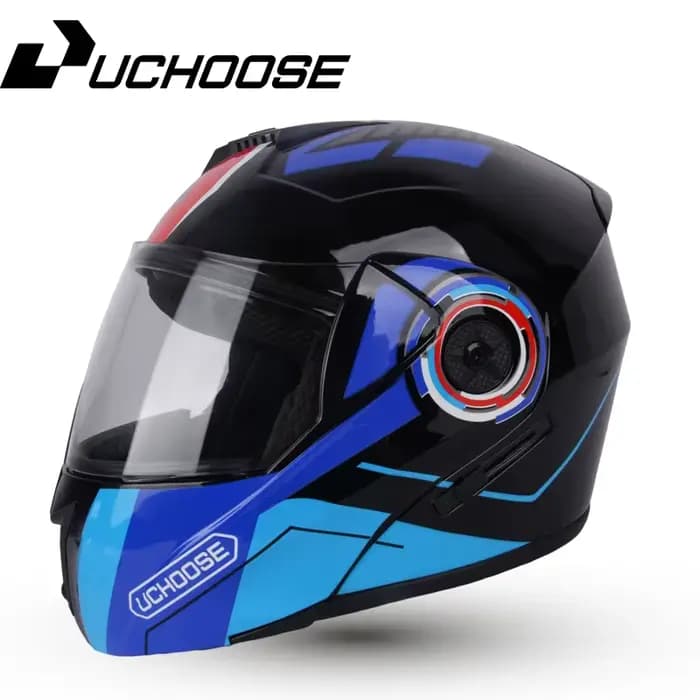 Uchoose nouveau casque de moto modulaire course intégrale avec Double pare-soleil femmes homme casqu