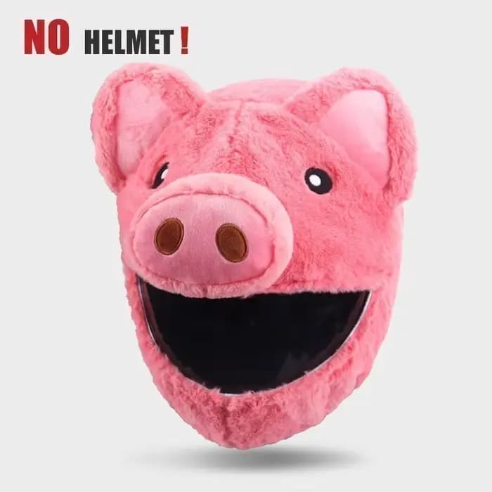 Housse de casque de moto, chapeau en peluche avec de grandes oreilles flexibles, étui de protection