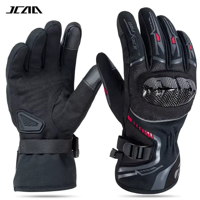 Gants de Moto chauds et coupe-vent pour l'hiver, protection en carbone, 100% imperméables, pour écra