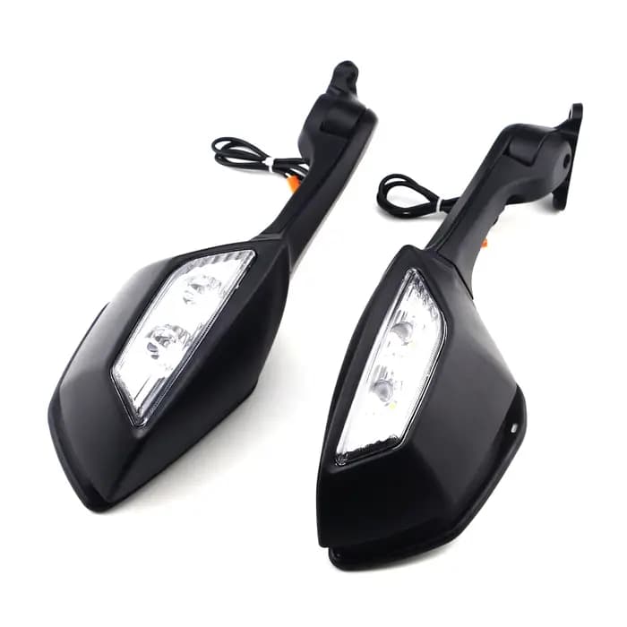 Rétroviseurs latéraux avec clignotants LED, pour Kawasaki Ninja300 EX300 2013-2017 /Ninja400 EX400 2