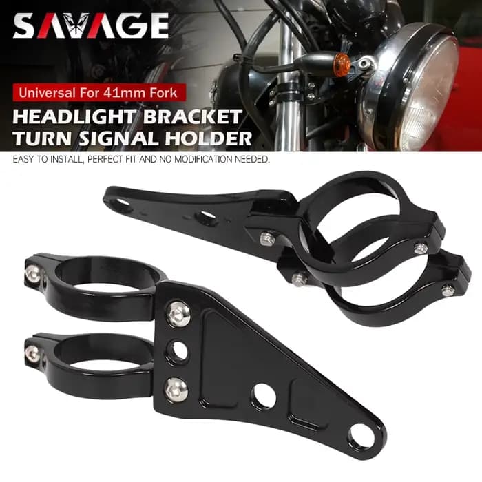 Pince de Support de phare de moto pour fourche de 41mm, Support de lampe frontale, Support de cligno