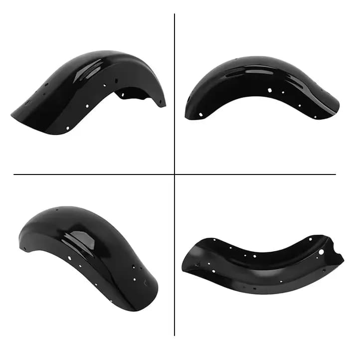 Garde-boue arrière noir pour moto, garde-boue pour Harley Touring, Road King, Calculatrice Electra,