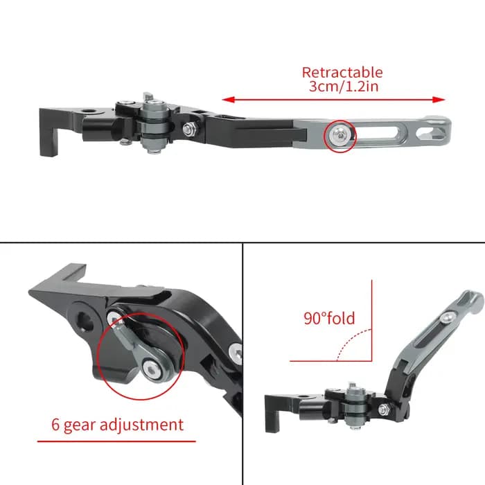 Levier de frein et d'embrayage pliable et extensible, accessoires réglables pour moto BMW K1200R SPO