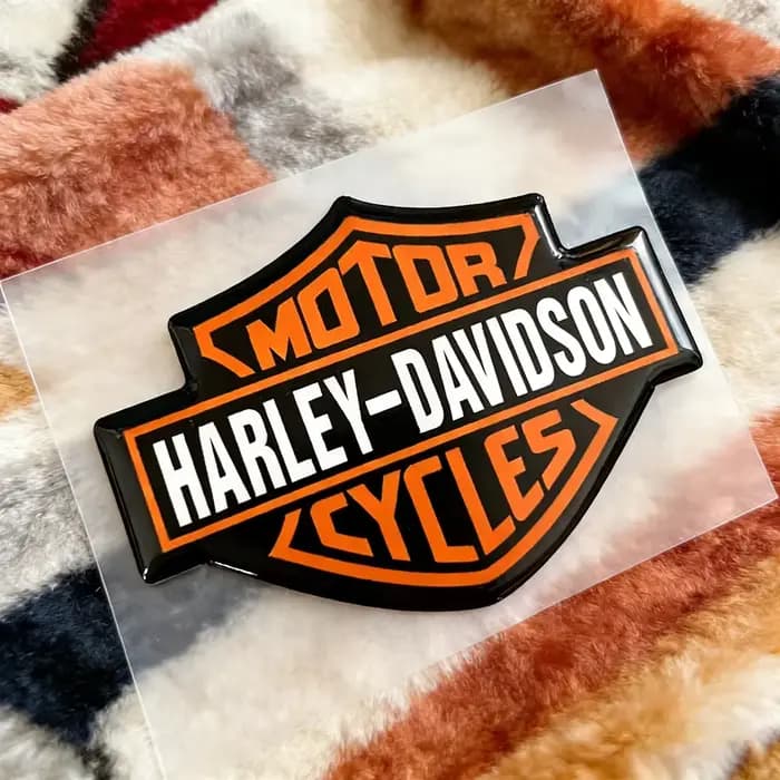 Autocollant 3D en gel pour logo de moto Harley Davidson, pour réservoir et casque