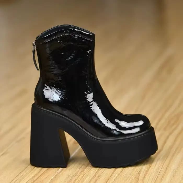 Bottines à plateforme imperméables à talons hauts - Nouveau style automne/hiver 2026, avec semelle e