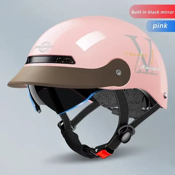 MOWK moto Vintage demi casque été respirant hommes femmes électrique Jet Scooter casques ouverts cas