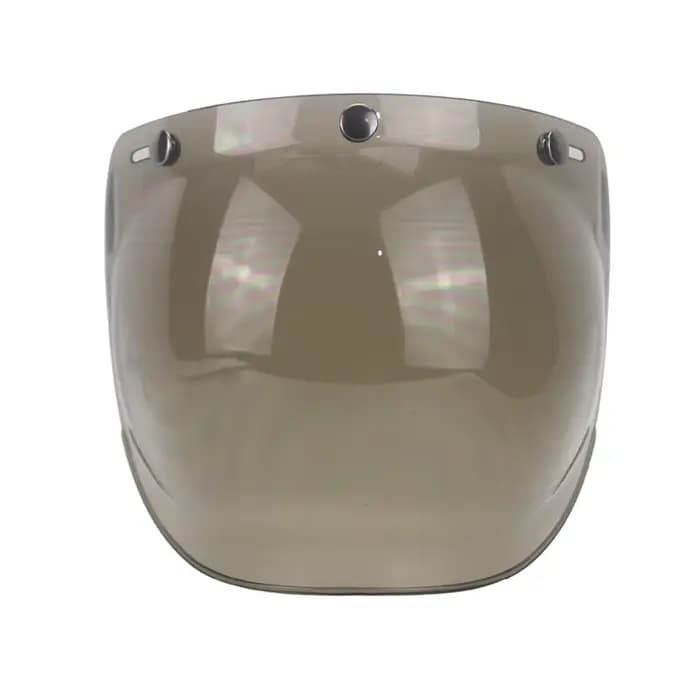 Visière à bulles pour casque de moto, visage ouvert de qualité supérieure, 12 couleurs disponibles,