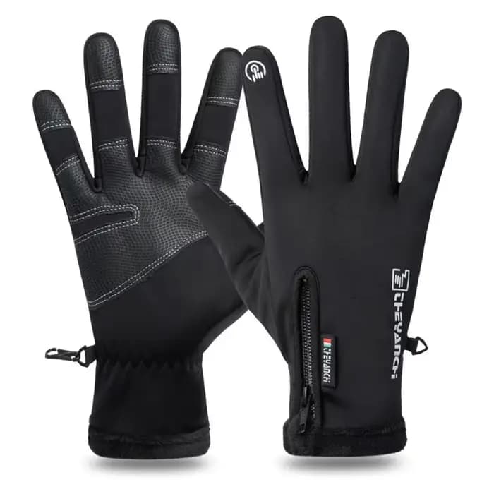 Gants d'hiver imperméables pour écran tactile thermique, coupe-vent, chauds, pour temps froid, cours