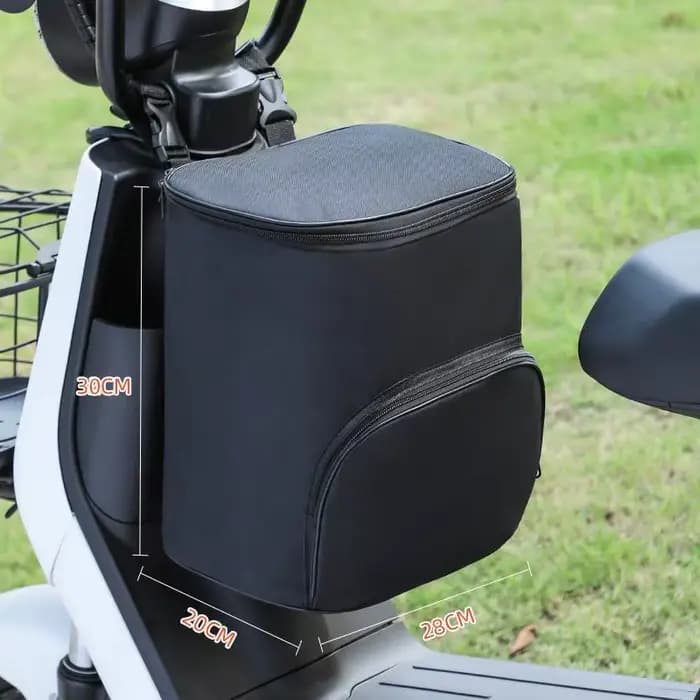 Sac de rangement arrière imperméable pour vélo électrique, grande capacité, parfait pour le casque,