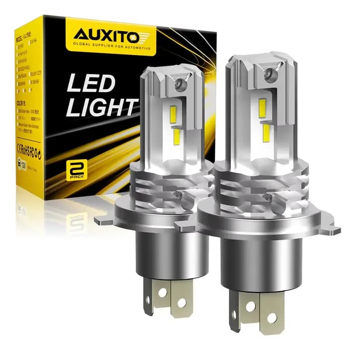 AUXITO H4 ampoule de phare LED sans ventilateur CSP pour voiture moto 9003 LED Hi/Lo phare de faisce