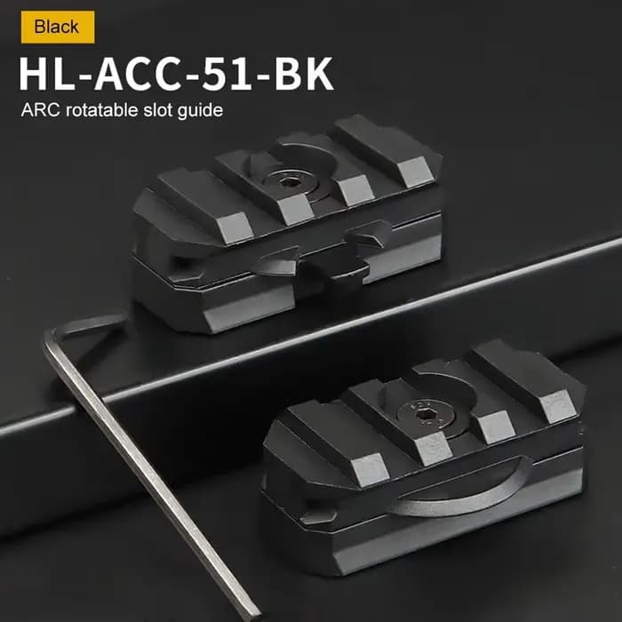 Adaptateur de montage sur rail latéral pour casque, accessoires de chasse, guide de rotation rapide