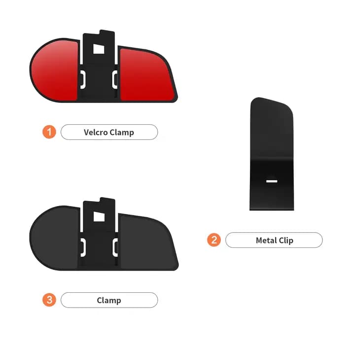 Fodsports HRSQS haut-parleur avec support de Clip de Microphone uniquement adapté pour casque de mot
