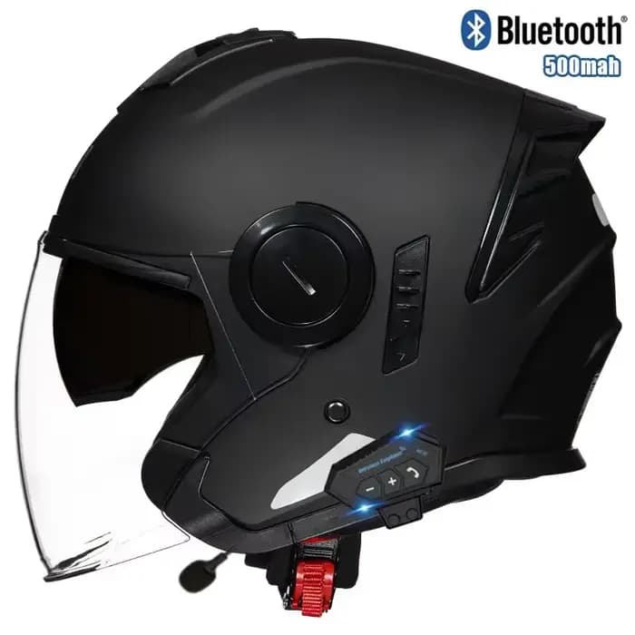 Casque de Moto Anti-buée double lentille Bluetooth casque Certification Casco Moto casque de Moto to