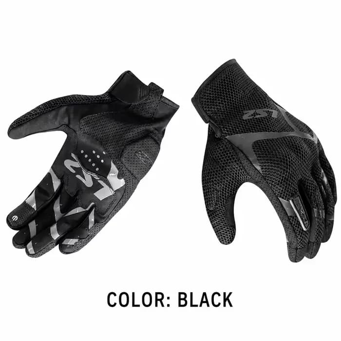 Gants de moto LS2 en maille respirante pour hommes et femmes, gants de conduite antidérapants à doig