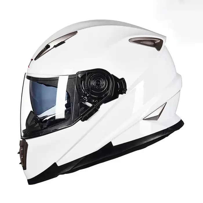 Casque de moto intégral hommes femmes DOT hiver sécurité Anti-buée étanche double lentille équitatio