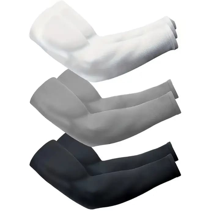 3 paires de manchons de protection solaire UV pour les bras – Protection respirante, utilisables pou