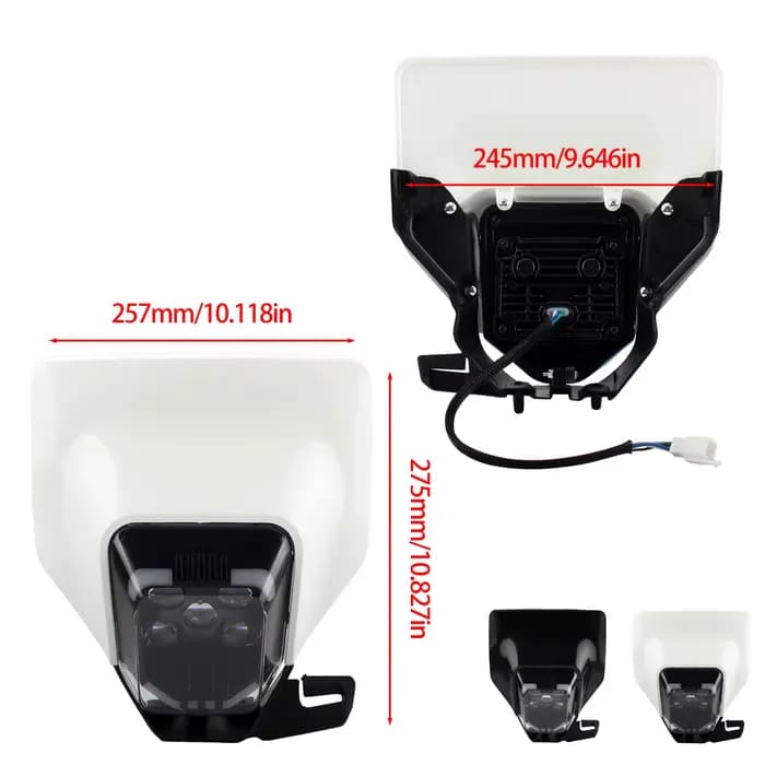 Phare de moto à mèche LED pour Husqvarna 701 TE 250 300 450 FC FE TC 125 300i, accessoires de Motocr