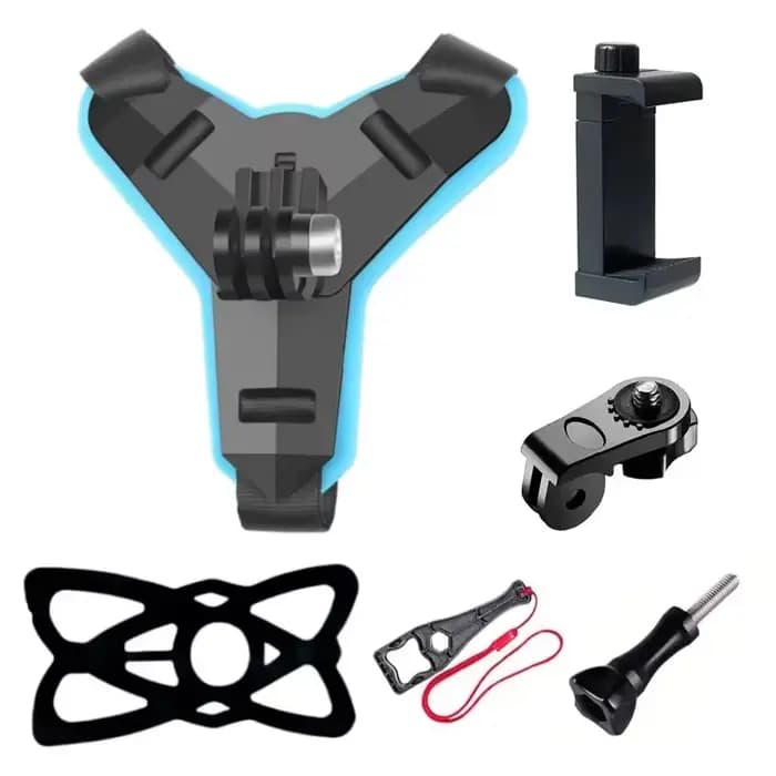 Accessoires de montage de casque de moto pour GoPro, Fore13, 12, 11, 10, 9, Smart Phone, DJI OSMO Ac