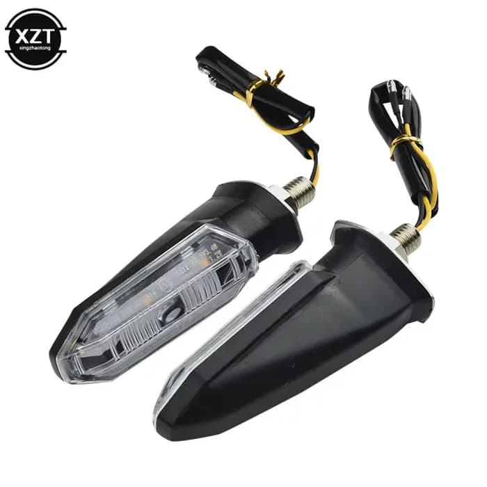 Mini clignotants LED pour moto, clignotant ambre, clignotant, lampe, indicateur de moto, accessoire