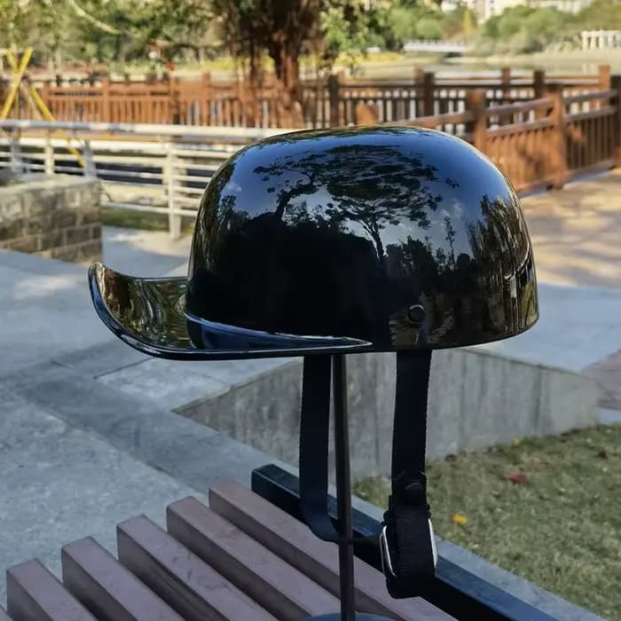Casque de moto casquette de Baseball casque rétro DS visage ouvert cyclomoteur unisexe adulte hommes