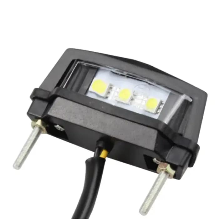Lumière de plaque d'immatriculation de moto, multi-usage, numéro 12V, accessoires étanches, boîtier
