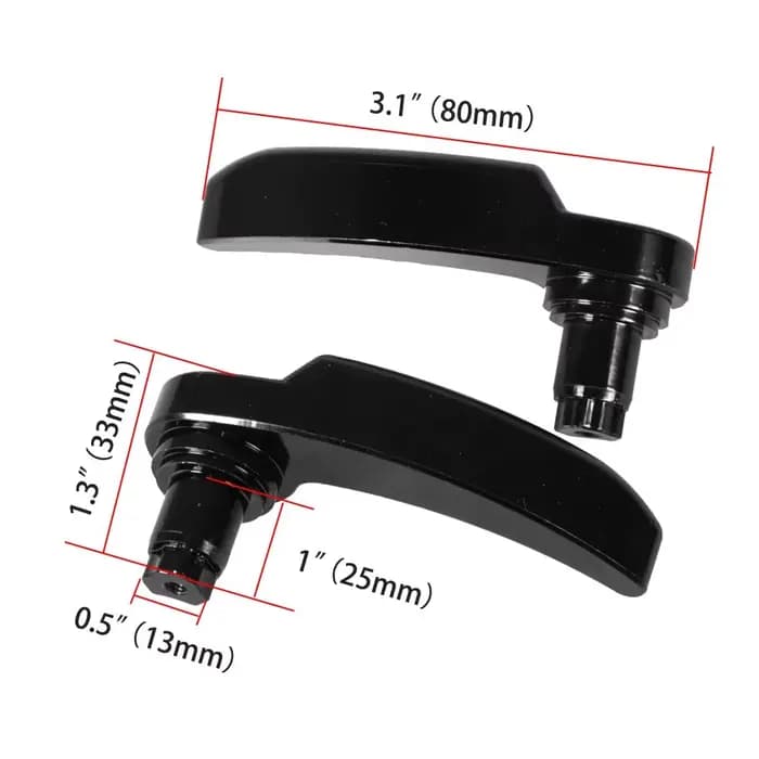 Kit de loquet de sac de selle noir de haute qualité, 2 pièces, pour Harley Davidson Electra Glide, S