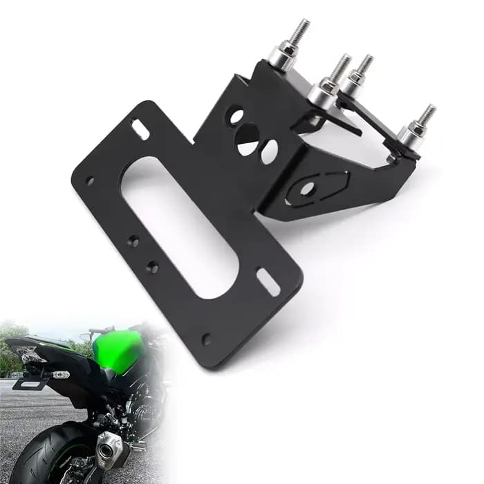 Cadre de plaque de planificateur arrière de moto, support de montage, éliminateur de garde-boue bien