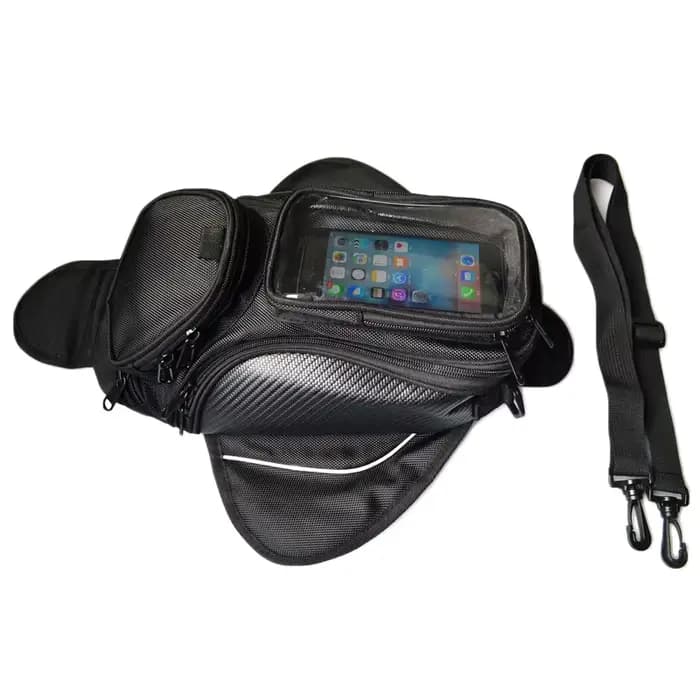 Nouveau sac de réservoir de moteur étanche noir sac de réservoir de carburant d'huile sac de selle d