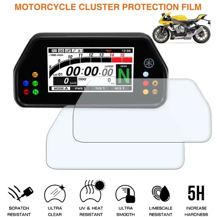 Film de Protection d'écran pour Yamaha YZF R1 R1M R1S M/S YZF-R1 YZF-R1M YZF-R1S
