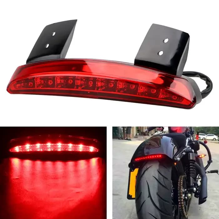 Fender Edge rouge lumière LED café Racer frein feu arrière moto feux arrière moto accessoires pour X