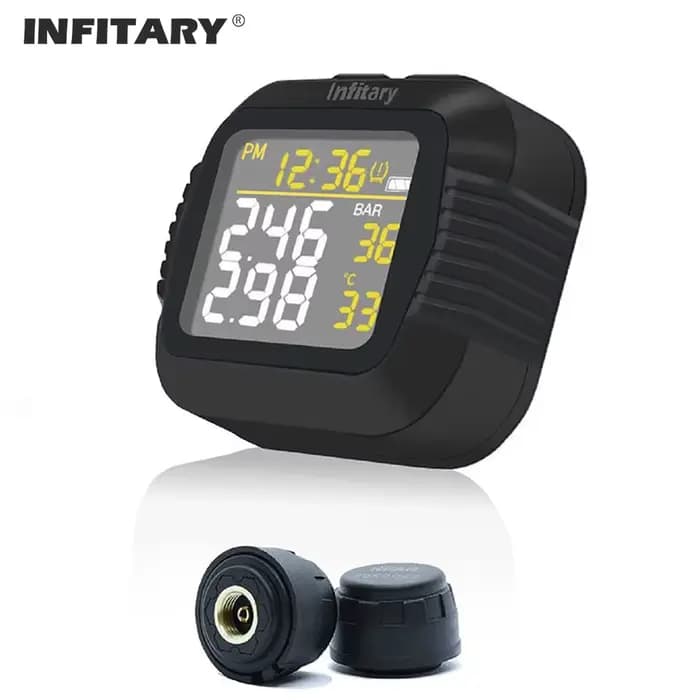 Système de surveillance TPMS de la pression des pneus de Moto, grand écran LCD sans fil coloré, chan