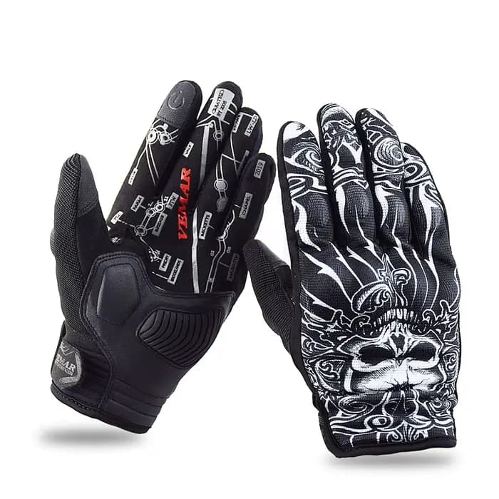 VEMAR doigt complet course moto gants luva motoqueiro guantes moto motocicleta luvas de moto cyclism