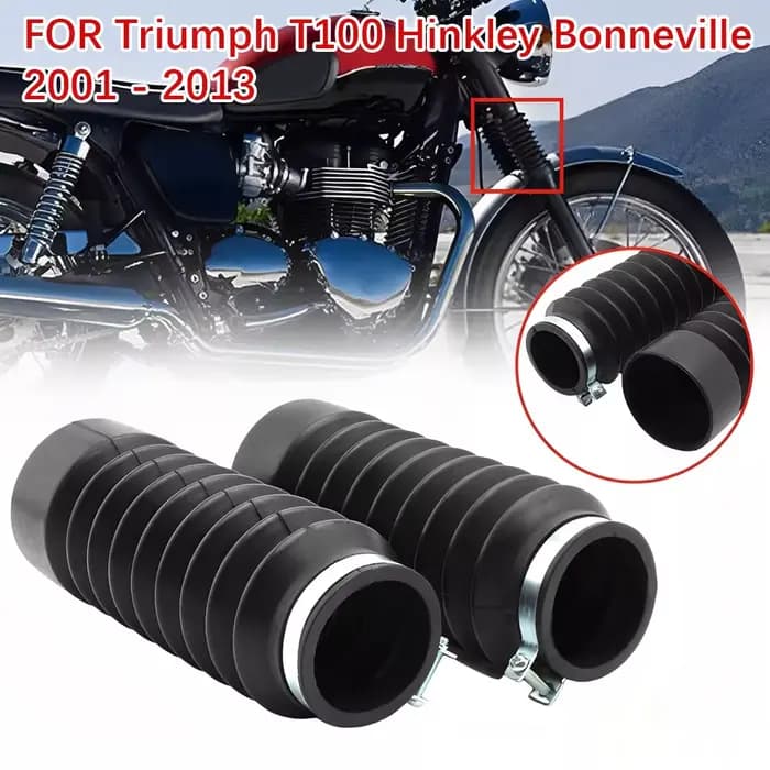 Couvercle anti-poussière pour guêtres de fourche avant, pour Triumph T100 Hinkley Bonneville 2001 –
