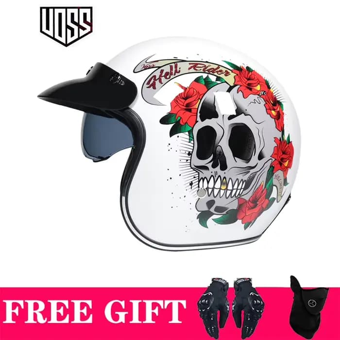 Casque de moto professionnel léger Jet Capacete de Style français Vespa Scooter Casque ouvert Casque